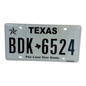 Texas License Plate Decor